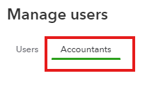 QBO Accountants Tab