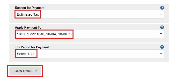 Quarterly Tax Payment IRS Form