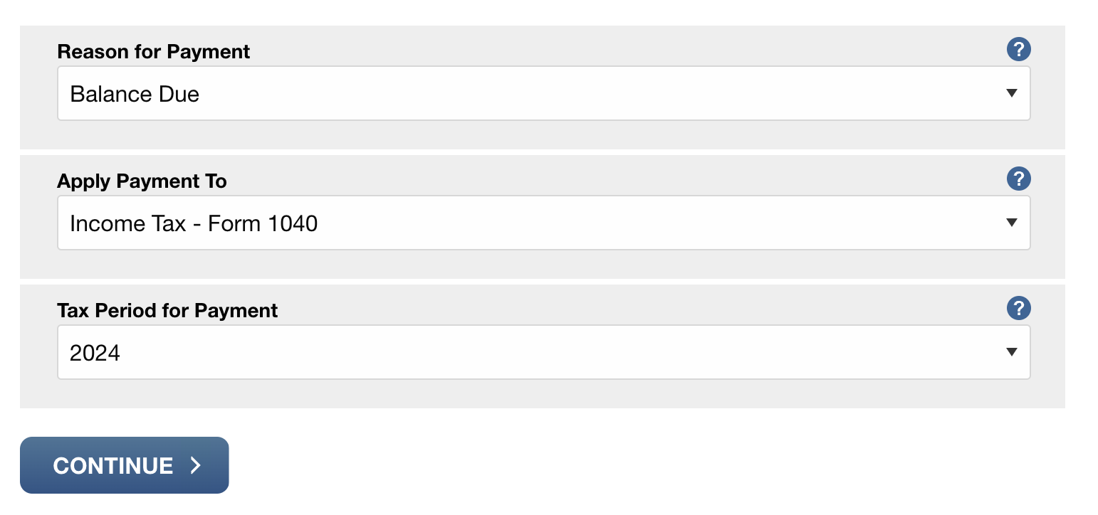 IRS Balance Due Tax Year 2024