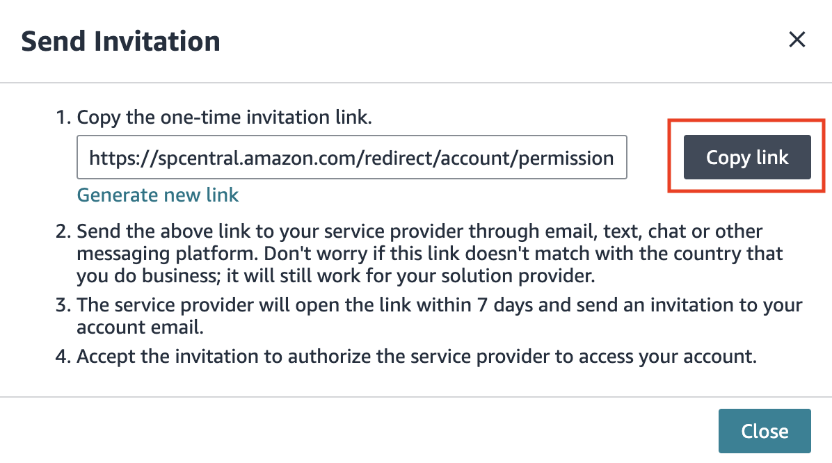 Amazon Seller Central Send Invitation
