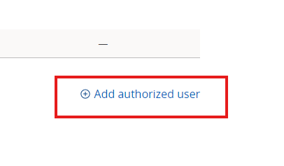 Add Authorized User in Chase Business