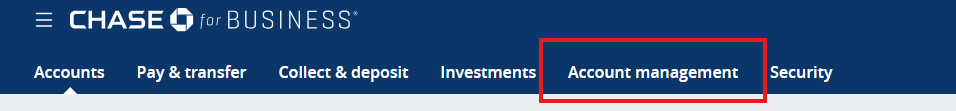 Account Management in Chase Business